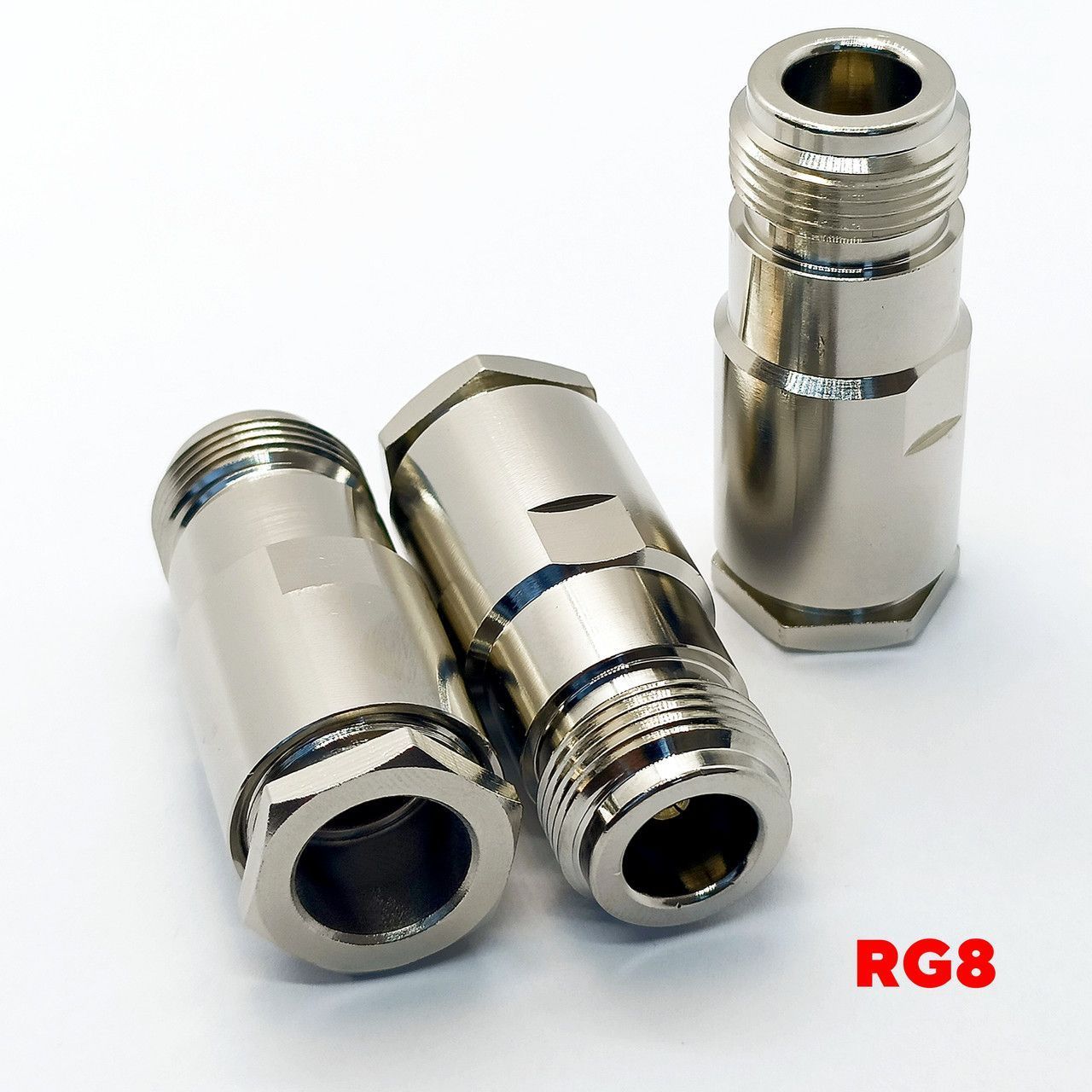 Купити Конектор роз'єм N Type Female (мама) під кабель RG8, LMR400