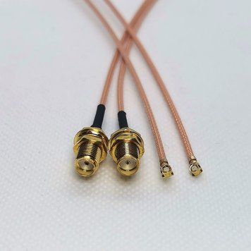 Антенный переходник pigtail SMA Female - U.fl IPX IPEX 20см кабель RG178 для пульта квадрокоптера дрона 0811 фото