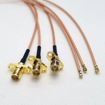 Антенний перехідник pigtail SMA Female з кріпленням - U.fl IPX IPEX 20см для квадрокоптера дрона 3884 фото
