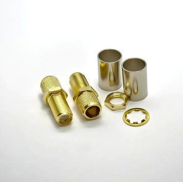 Конектор роз'єм SMA Female на кабель RG5, RG6, 5D-FB, LMR300 (обжим) 2567 фото
