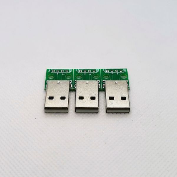 Разъем USB 2.0 (папа) 4pin без изоляции 9946 фото