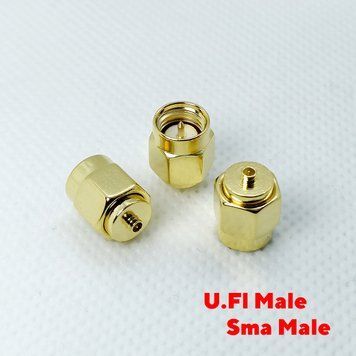 Коннектор переходник U.Fl Male (папа) на SMA Male (папа) 2353 фото