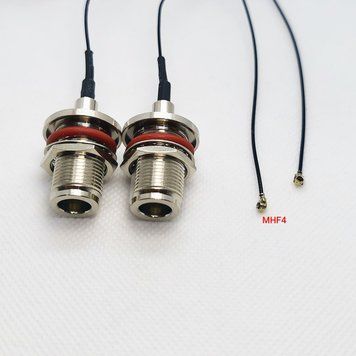 Антенный переходник pigtail N Type Female (мама) - MHF4 IPX4 1.13mm 20см для пульта квадрокоптера дрона 2989 фото